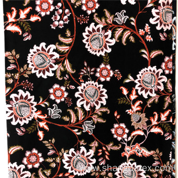 Rayon 30S Woven Fabric Normal Printed Poppy Design